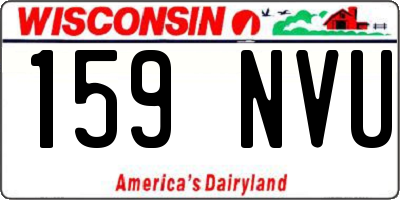 WI license plate 159NVU