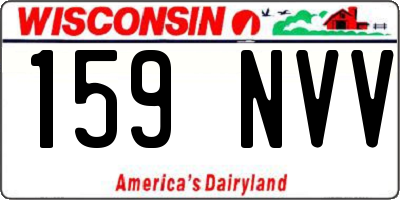 WI license plate 159NVV