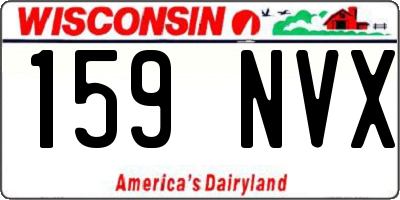 WI license plate 159NVX