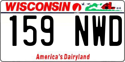 WI license plate 159NWD