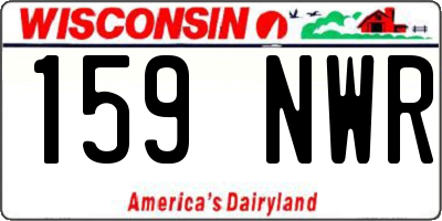 WI license plate 159NWR