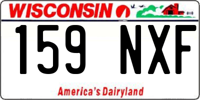 WI license plate 159NXF