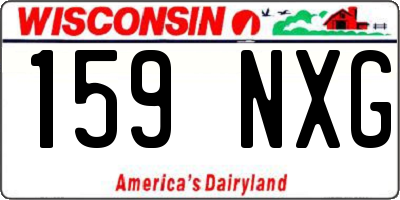 WI license plate 159NXG