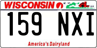 WI license plate 159NXI