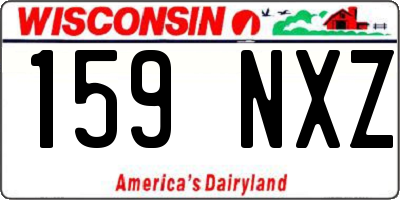 WI license plate 159NXZ