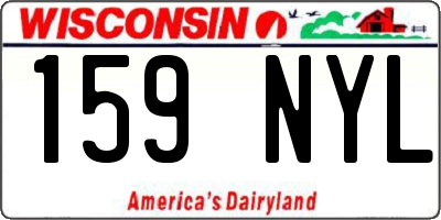 WI license plate 159NYL