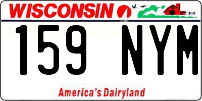 WI license plate 159NYM