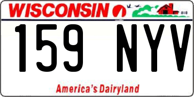 WI license plate 159NYV
