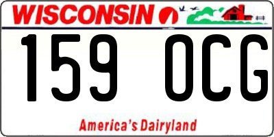 WI license plate 159OCG