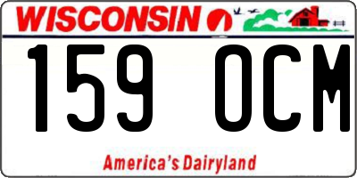 WI license plate 159OCM