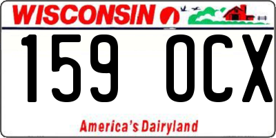 WI license plate 159OCX