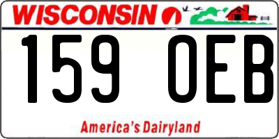WI license plate 159OEB