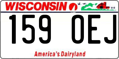 WI license plate 159OEJ
