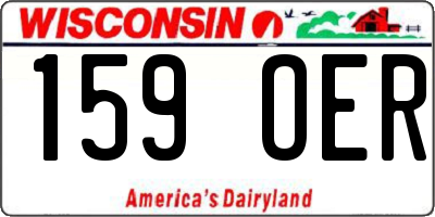 WI license plate 159OER