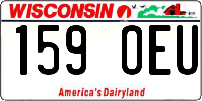WI license plate 159OEU