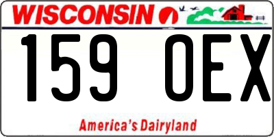 WI license plate 159OEX