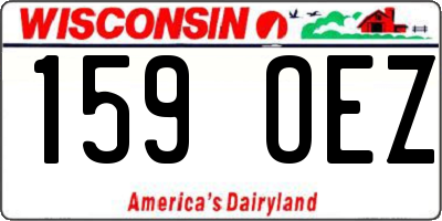 WI license plate 159OEZ