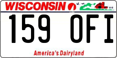 WI license plate 159OFI