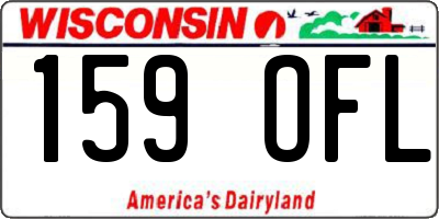 WI license plate 159OFL