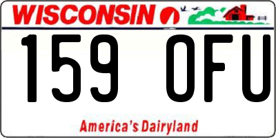 WI license plate 159OFU