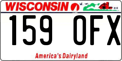 WI license plate 159OFX