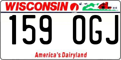 WI license plate 159OGJ