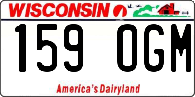 WI license plate 159OGM