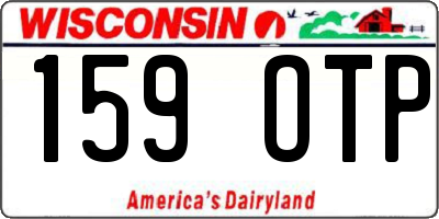WI license plate 159OTP