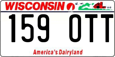 WI license plate 159OTT