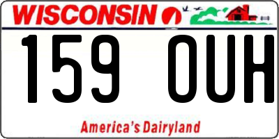 WI license plate 159OUH