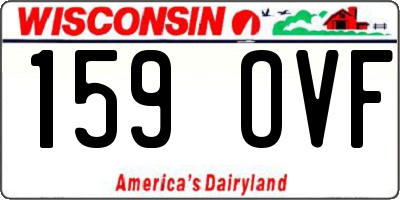 WI license plate 159OVF