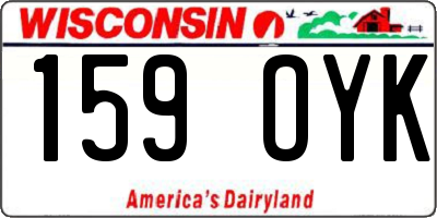 WI license plate 159OYK