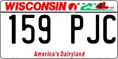 WI license plate 159PJC