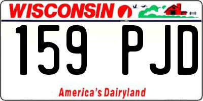 WI license plate 159PJD