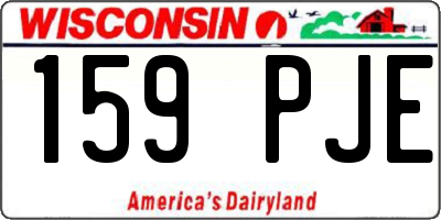 WI license plate 159PJE