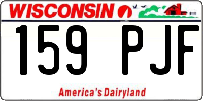 WI license plate 159PJF