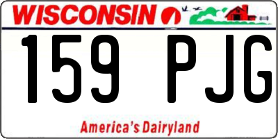WI license plate 159PJG