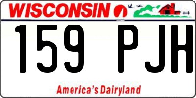 WI license plate 159PJH