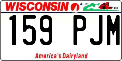 WI license plate 159PJM