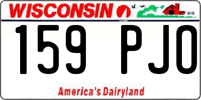 WI license plate 159PJO