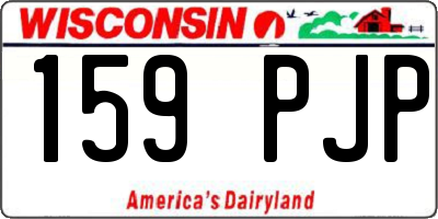 WI license plate 159PJP