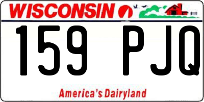 WI license plate 159PJQ