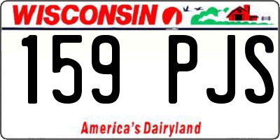 WI license plate 159PJS