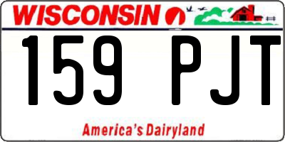 WI license plate 159PJT