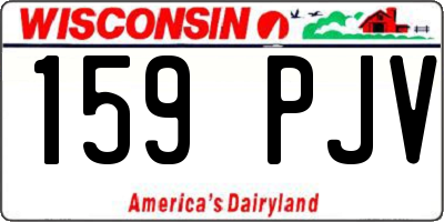 WI license plate 159PJV