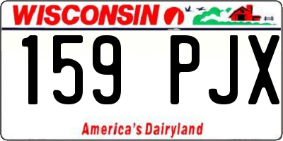 WI license plate 159PJX