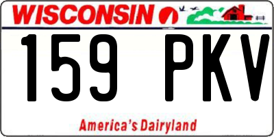WI license plate 159PKV