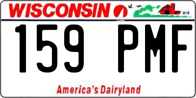 WI license plate 159PMF