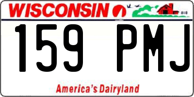 WI license plate 159PMJ