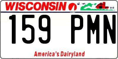 WI license plate 159PMN